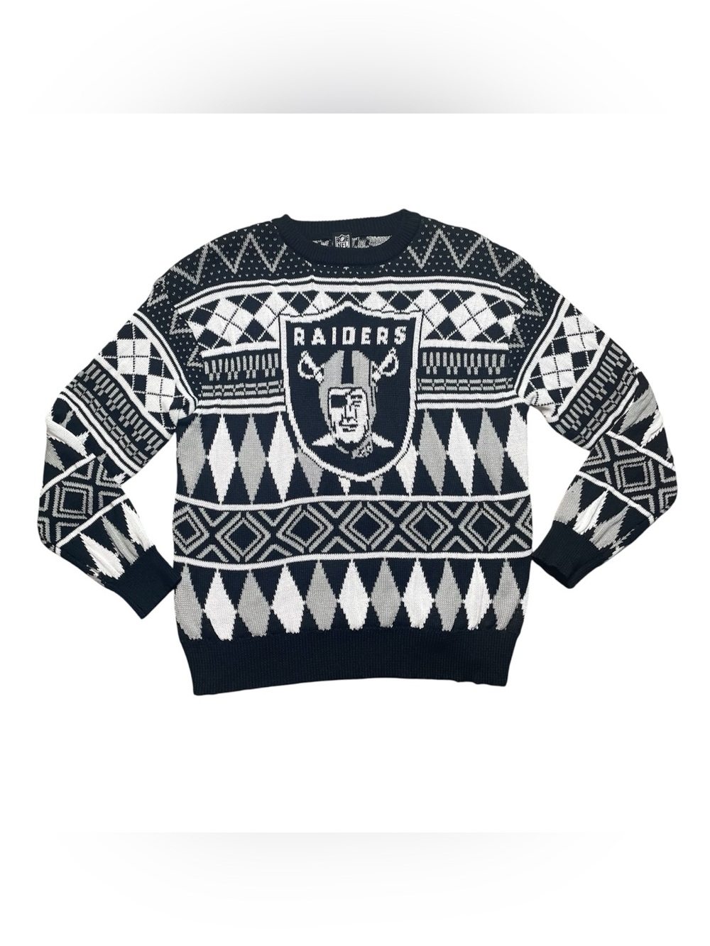 NFL Las Vegas Raiders ugly Christmas sweater men’s crewneck